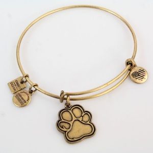 Alex and Ani Gold Paw Bracelet